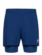 Odlo 2-In-1 Short Zeroweight 5 Inch Sport Shorts Sport Shorts Blue Odlo
