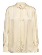 Brook - Fluid Texture Tops Blouses Long-sleeved Cream Day Birger Et Mikkelsen