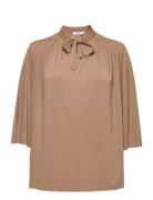 Susan - Day Wish Tops Blouses Long-sleeved Beige Day Birger Et Mikkelsen