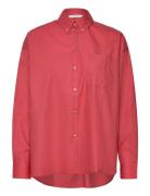 Bethany Lilly Wide Blouse Tops Shirts Long-sleeved Red IVY OAK