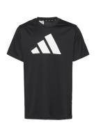 U Tr-Es Logo T Sport T-Kortærmet Skjorte Black Adidas Sportswear