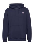 Reebok Identity Small Logo Ft Hoodi Sport Sweatshirts & Hoodies Hoodies Navy Reebok Classics