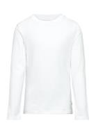 Jjeorganic Basic Tee Ls O-Neck Jnr Tops T-shirts Long-sleeved T-Skjorte White Jack & J S