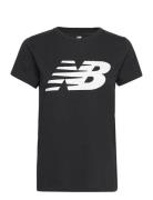 Classic Flying Nb Graphic T-Shirt Sport T-shirts & Tops Short-sleeved Black New Balance