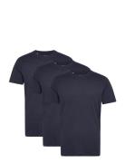 Slhaxel Ss O-Neck Tee W 3 Pack Noos Tops T-Kortærmet Skjorte Navy Selected Homme