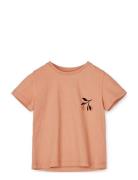 Apia Printed T-Shirt Ss Tops T-Kortærmet Skjorte Coral Liewood
