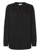 Frhaida Bl 1 Tops Blouses Long-sleeved Black Fransa