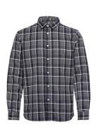 York Texture Check Ls Shirt Tops Shirts Casual Multi/patterned Gabba