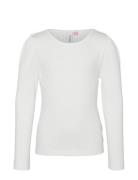 Vmlavender Ls Top Girl Noos Tops T-shirts Long-sleeved T-Skjorte White Vero Moda Girl