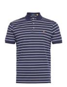 Custom Slim Fit Soft Cotton Polo Shirt Tops Polos Short-sleeved Navy Polo Ralph Lauren