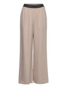 Esceleste Pants Bottoms Trousers Wide Leg Beige Esme Studios