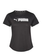 Puma Fit Logo Ultrabreathe Tee Sport T-shirts & Tops Short-sleeved Black PUMA