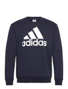 Essentials Fleece Big Logo Sweatshirt Sport Sweatshirts & Hoodies Sweatshirts Navy Adidas Sportswear