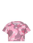 Jg Tr-Es Aop T Sport T-Kortærmet Skjorte Pink Adidas Sportswear