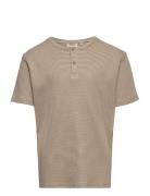 T-Shirt Lumi Tops T-Kortærmet Skjorte Beige Wheat