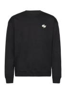 Dpgolfcourse Print Sweatshirt Tops Sweatshirts & Hoodies Sweatshirts Black Denim Project