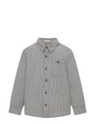 Checked Shirt With Pocket Tops Shirts Long-sleeved Shirts Blue Tom Tailor