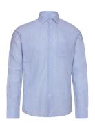 Bs Ferrol Casual Slim Fit Shirt Tops Shirts Casual Blue Bruun & Stengade