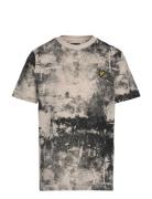 Erosion Print T-Shirt Tops T-Kortærmet Skjorte Multi/patterned Lyle & Scott Junior