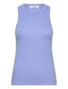 Sradelynn Tank Top Gots Tops T-shirts & Tops Sleeveless Blue Soft Rebels