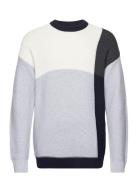 Onskendrick Life Ds 5 Block Crew Knit Tops Knitwear Round Necks Grey ONLY & SONS