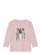 Nmfjetana Barbie Ls Top Box Sky Tops T-shirts Long-sleeved T-Skjorte Pink Name It