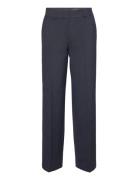 Slfrita Mw Wide Pant Dark Sap Mel Noos Bottoms Trousers Straight Leg Black Selected Femme