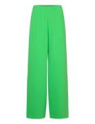 Slftinni-Relaxed Mw Wide Pant N Noos Bottoms Trousers Wide Leg Green Selected Femme