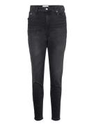 High Rise Super Skinny Ankle Bottoms Jeans Skinny Black Calvin Klein Jeans