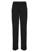 Vmzamira Mw Slim Straight Pant Noos Bottoms Trousers Straight Leg Black Vero Moda