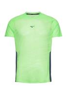 Aero Tee Sport T-Kortærmet Skjorte Green Mizuno