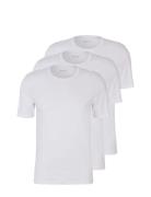 Tshirt Rn 3P Classic Tops T-Kortærmet Skjorte White BOSS