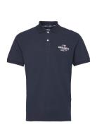 Classic Pique Tops Polos Short-sleeved Navy Sebago