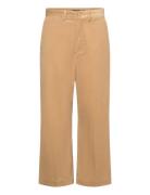 Wide-Wale Corduroy Wide-Leg Trouser Bottoms Trousers Wide Leg Beige Polo Ralph Lauren