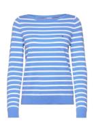 Co Jersey Stitch Boat-Nk Ls Swt Tops Knitwear Jumpers Blue Tommy Hilfiger