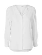 Slfsim -Dynella Ls Shirt O Tops Blouses Long-sleeved White Selected Femme