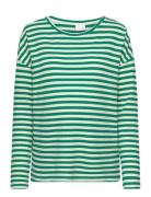 Mlsilly Ls Jrs Top Tops T-shirts Long-sleeved T-Skjorte Green Mamalicious