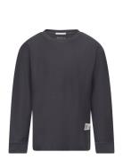 Over Striped Longsleeve Tops T-shirts Long-sleeved T-Skjorte Grey Tom Tailor