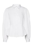 Slfvivi Ls Fitted Shirt B Tops Shirts Long-sleeved White Selected Femme