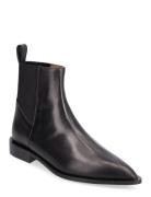 Lauro Black Calf Shoes Boots Ankle Boots Ankle Boots Flat Heel Black ATP Atelier