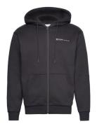 Zipper Hoodie Jacket Tops Sweatshirts & Hoodies Hoodies Grey Tom Tailor