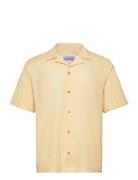 Olivier Resort Coconut Ss Shirt Tops Shirts Short-sleeved Yellow Gabba