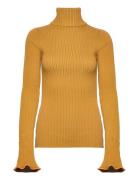 Rodebjer Blush Tops Knitwear Turtleneck Yellow RODEBJER