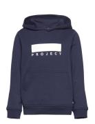 Kobnorman L/S Project Hoodie Swt Tops Sweatshirts & Hoodies Hoodies Navy Kids Only