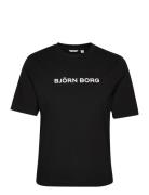 Regular T-Shirt Fanno Fanno Sport T-shirts & Tops Short-sleeved Black Björn Borg