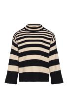 Vmhermosa Ls Highneck Pullover Girl Noos Tops Knitwear Pullovers Multi/patterned Vero Moda Girl