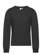 Vmkerry Ls O-Neck Top Jrs Girl Tops Sweatshirts & Hoodies Sweatshirts Black Vero Moda Girl