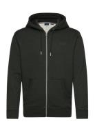 Essential Logo Zip Hoodie Tops Sweatshirts & Hoodies Hoodies Green Superdry