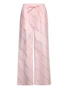 Crystal Poplin Pants Bottoms Trousers Wide Leg Pink ROTATE Birger Christensen