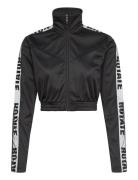 Cropped Tight Jacket Tops Sweatshirts & Hoodies Sweatshirts Black ROTATE Birger Christensen